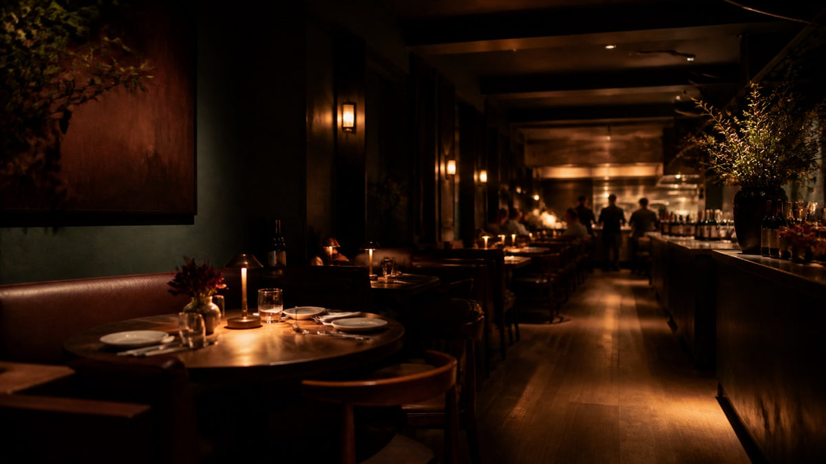 Dark Restaurant Interiors That Feel Intimate, Not Gloomy