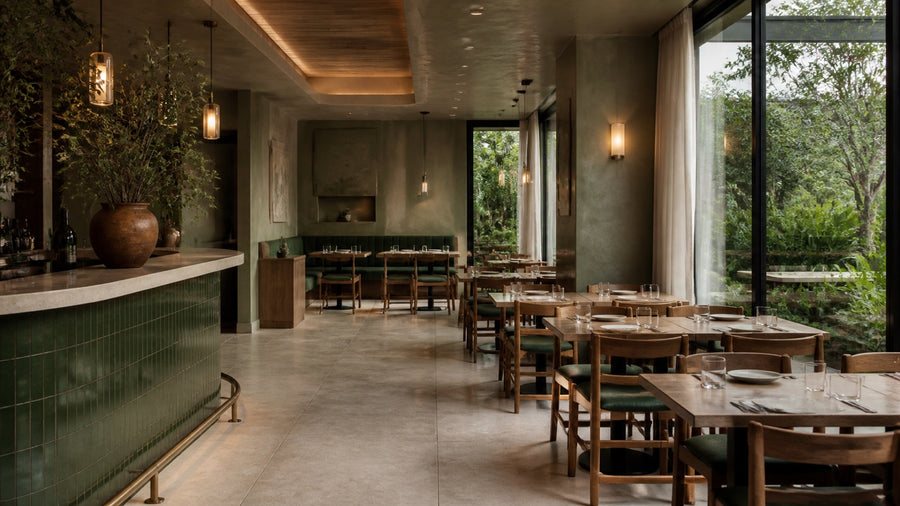 Green Restaurant Interior Design: How to Use It Without Making the Room Feel Themed
