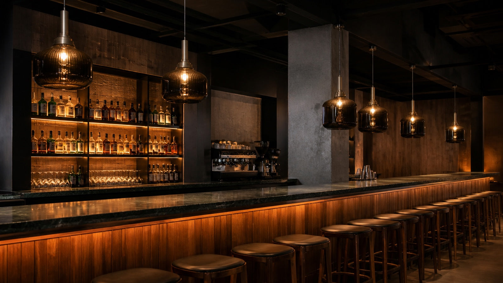 How Many Pendants Over a Restaurant Bar? Do the Math