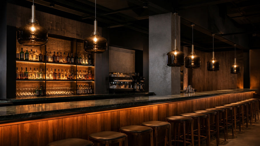 How Many Pendants Over a Restaurant Bar? Do the Math