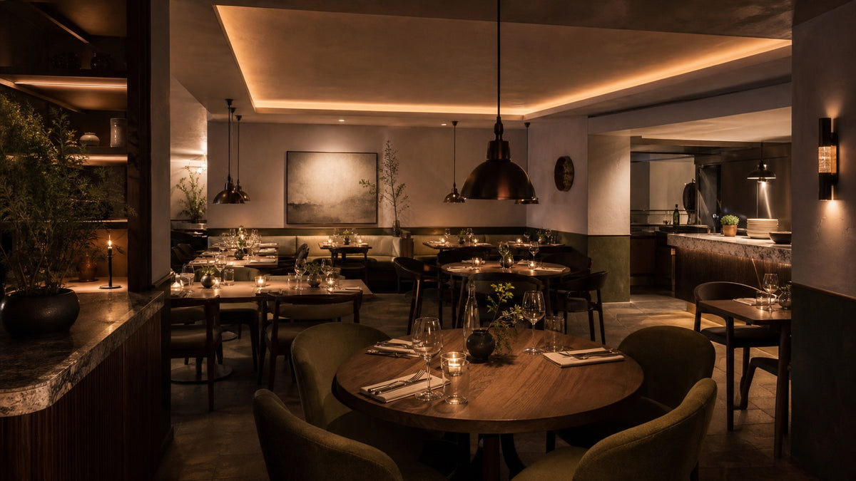 How to Layer Restaurant Lighting for Atmosphere and Service