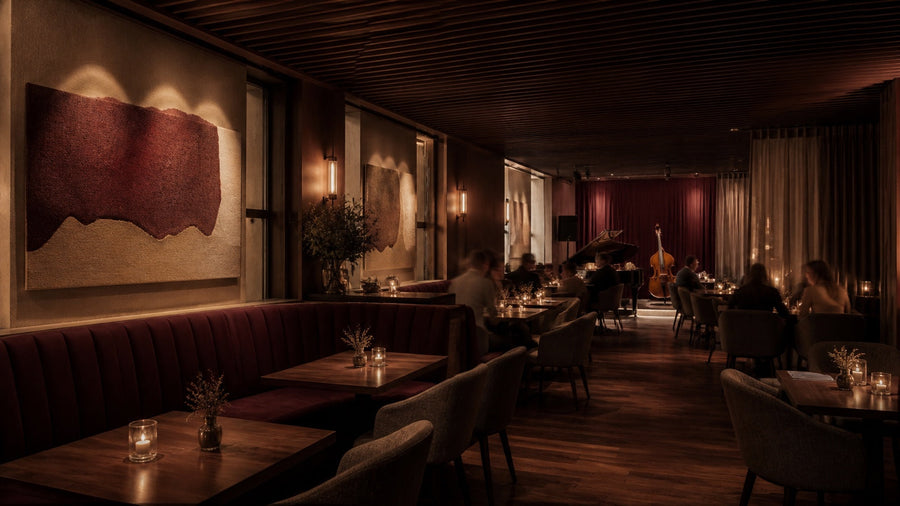 Restaurant Acoustic Design: Noise, Reverberation, Music, and Conversation