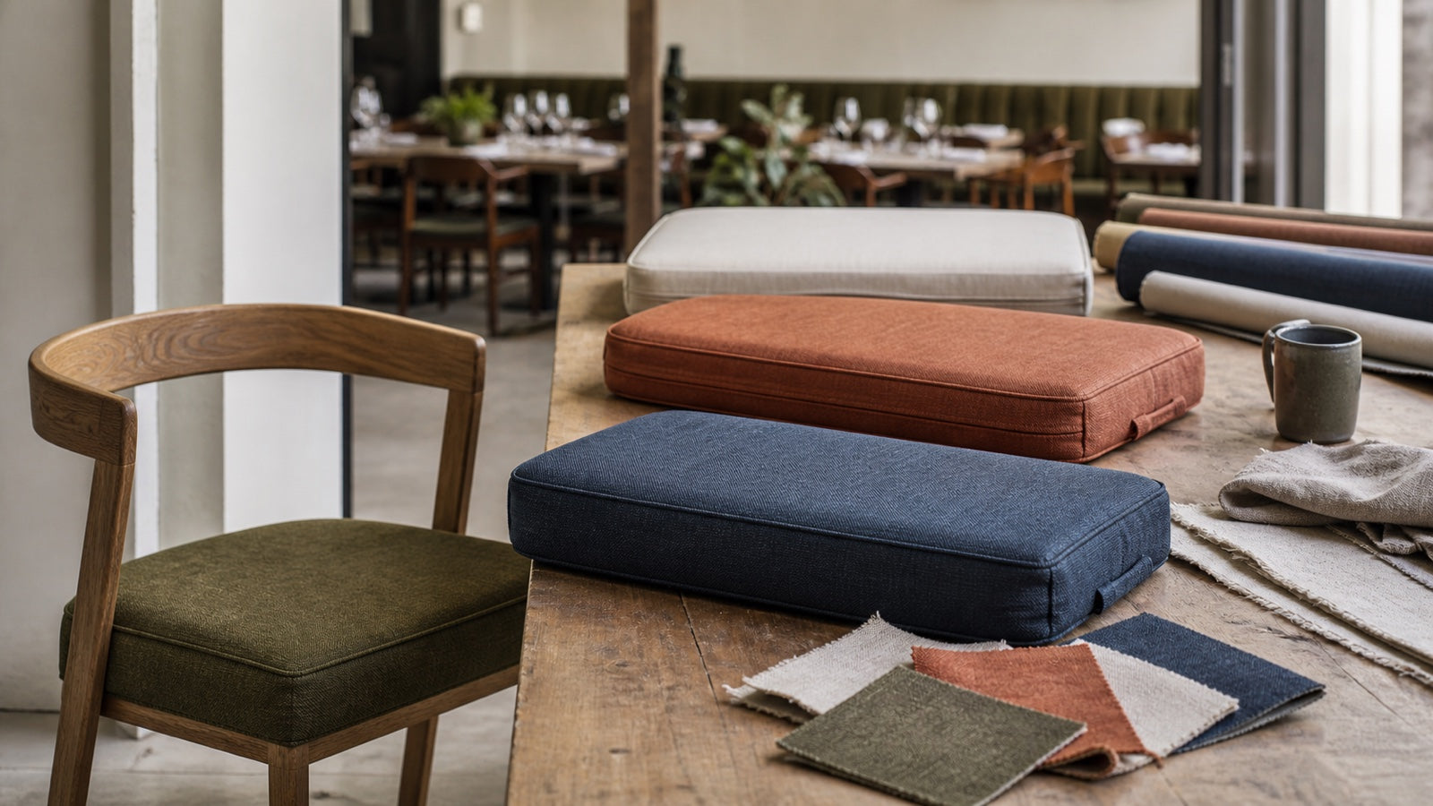 Restaurant Chair Cushions: Fabric, Cleaning & Color
