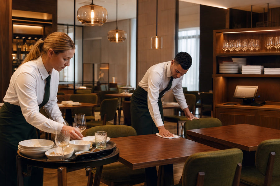 Restaurant Dining Room Cleaning Checklist: Turn to Close