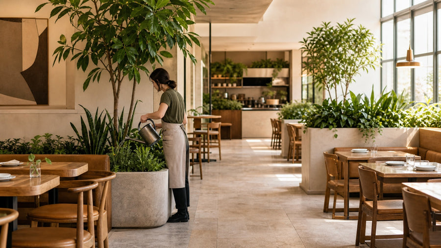 How to Use Plants in a Restaurant Without Creating a Maintenance Problem