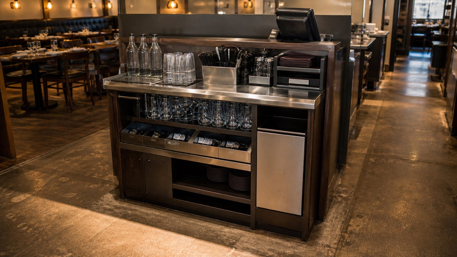 Restaurant Server Station Design: Water, Cutlery, POS, and Service Flow