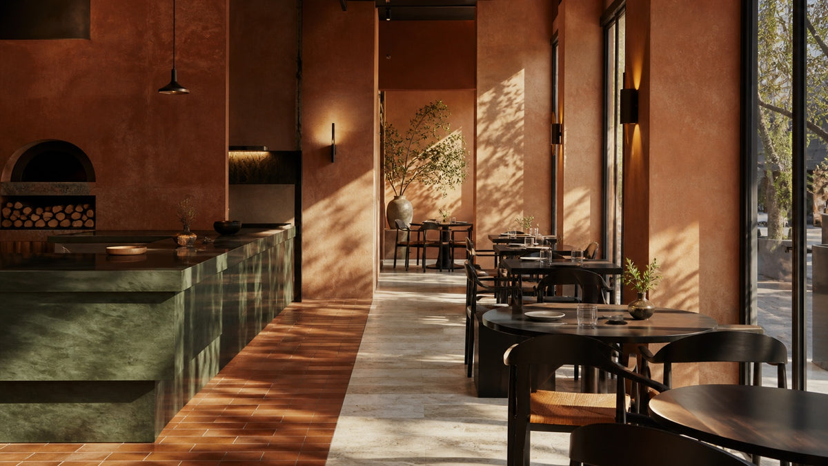 Terracotta Restaurant Interiors Without the Tuscan Cliché