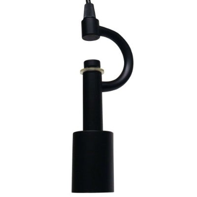 Satin Black 3-Light Pendant — Restaurant Bar — view 4