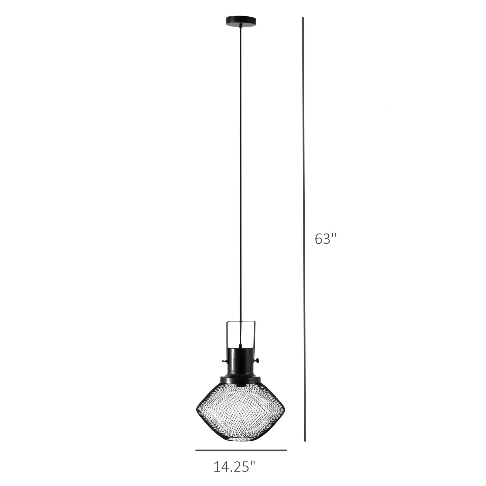 Black Industrial Chain Pendant — Restaurant Bar — view 3