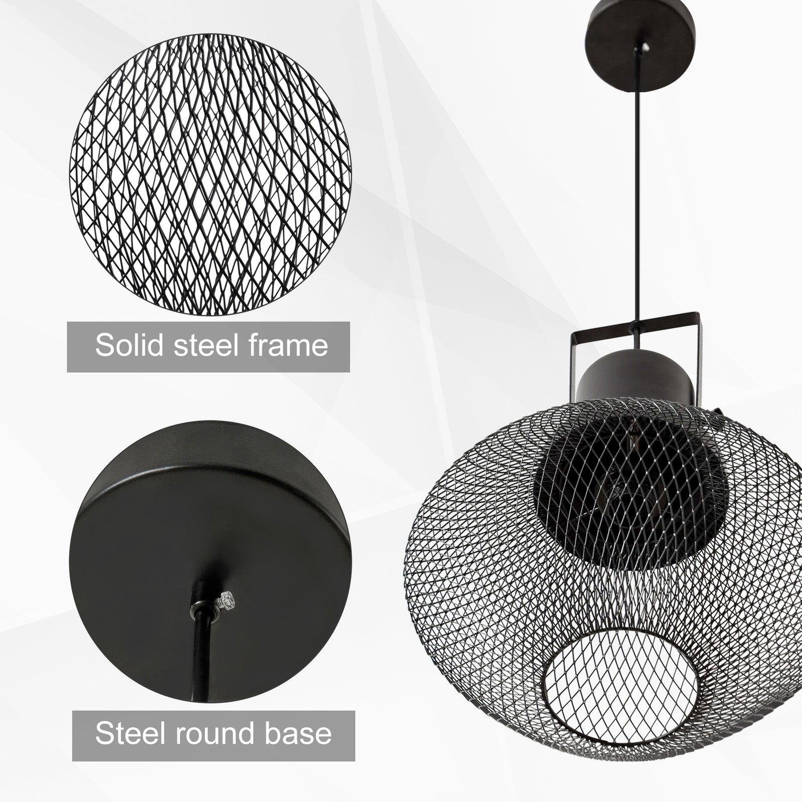 Black Industrial Chain Pendant — Restaurant Bar — view 4