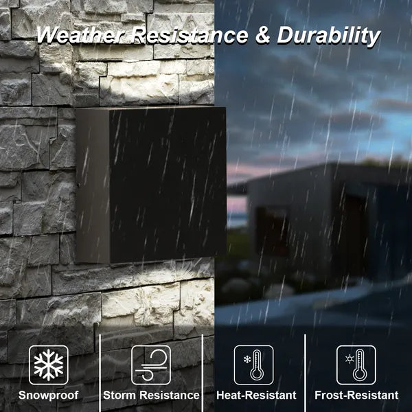 Waterproof Up-and-Down Outdoor Wall Sconce for Restaurant Patios and Porches — view 5