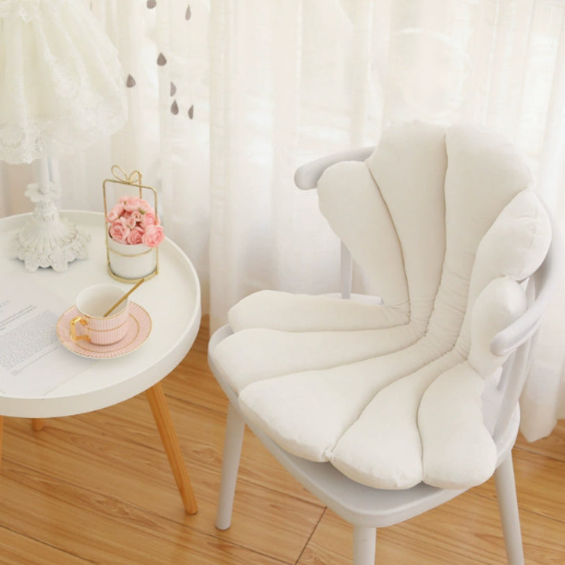 Luxurious Velvet Seal Shell Chair Cushion Unqiue Rose Seat Pillow Upscale Restaurant Chair Decor Girly Room Decorations — view 13