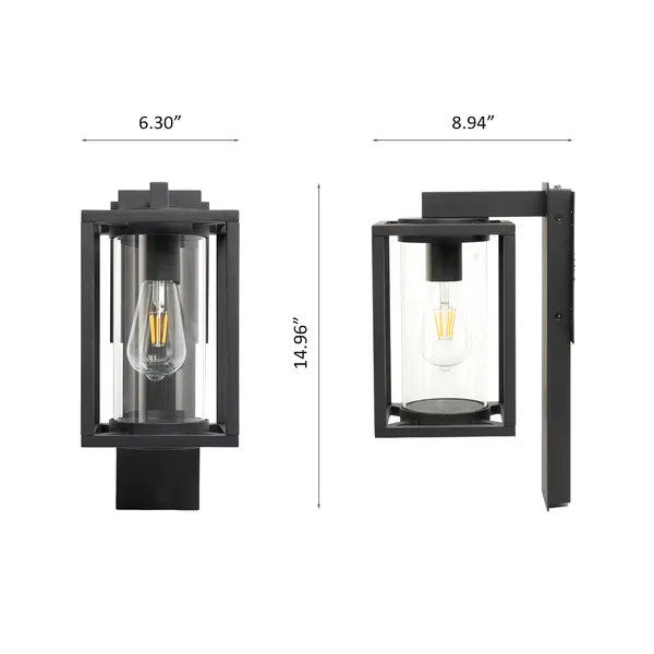 Dusk-to-Dawn Motion Sensor Aluminum Wall Lamp for Restaurant Entrances and Patios — view 4