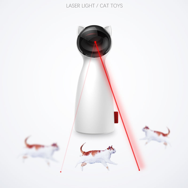 Automatic Rotating Laser Enrichment Toy for Cat Cafés, Adoption Lounges, and Supervised Multi-Cat Play Areas — view 3