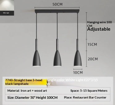 Restaurant Pendant Light, Nordic Modern Minimalist Dining Room Pendant Light — view 9