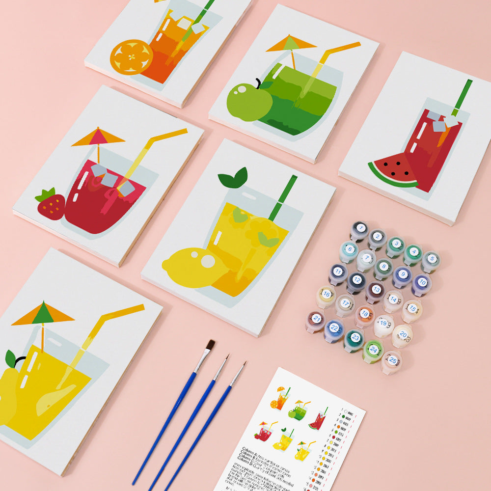 New Small Painting Set Foreign Trade Popular Style Landscape Flower Hand-painted Diy Digital Oil Painting Amazon FBA Global Hair — view 16