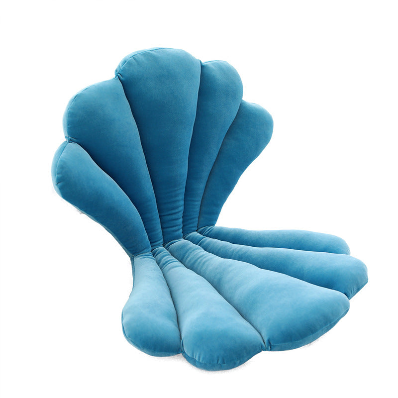 Luxurious Velvet Seal Shell Chair Cushion Unqiue Rose Seat Pillow Upscale Restaurant Chair Decor Girly Room Decorations — view 3