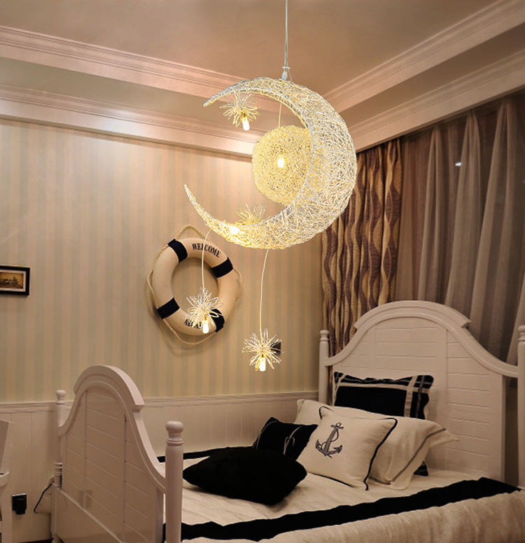 Star & Moon LED Chandelier for Restaurant Lounges — view 8