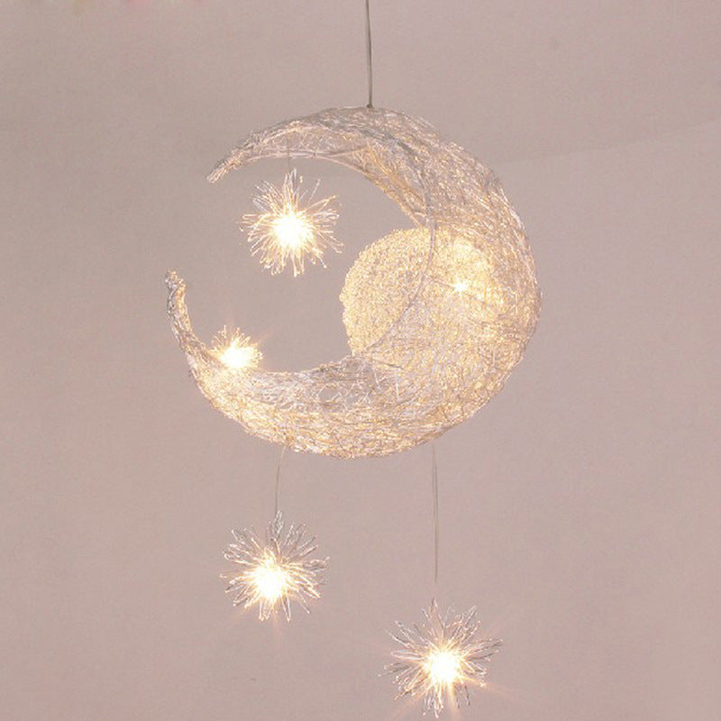 Star & Moon LED Chandelier for Restaurant Lounges