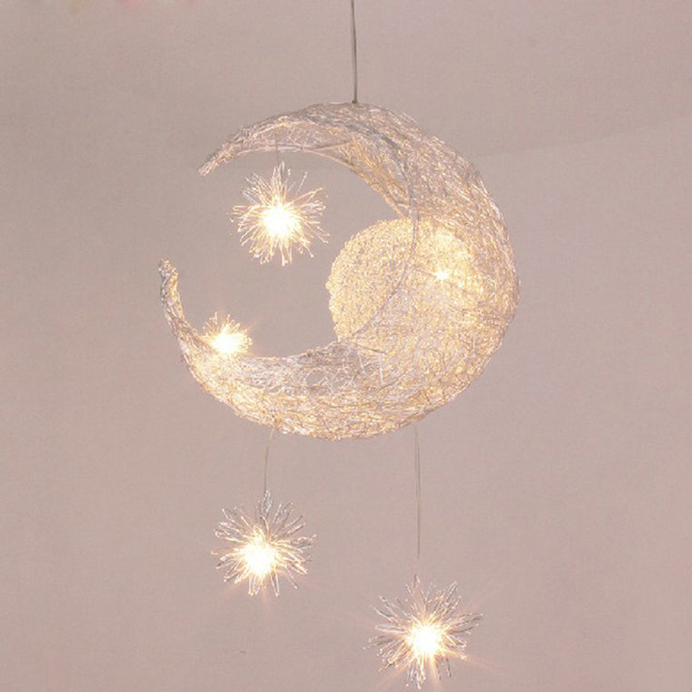 Star & Moon LED Chandelier for Restaurant Lounges
