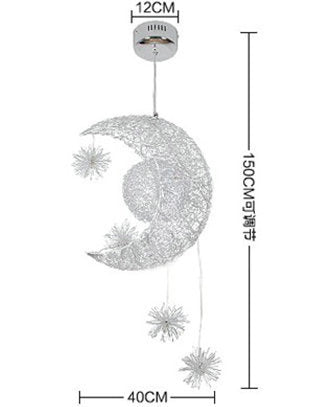 Star & Moon LED Chandelier for Restaurant Lounges — view 7