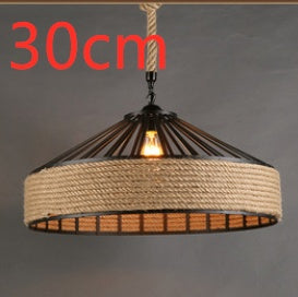 Rustic Hemp Rope Pendant Light for Restaurants and Cafés — view 5