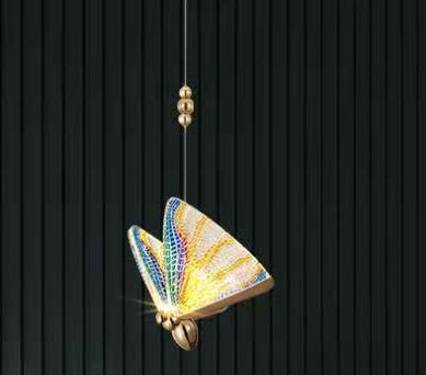 Hot Sale Butterfly Lamp Chandelier for Living Room Bedroom Bedside Staircase Hall Restaurant Art Indoor Lighting Decor — view 7