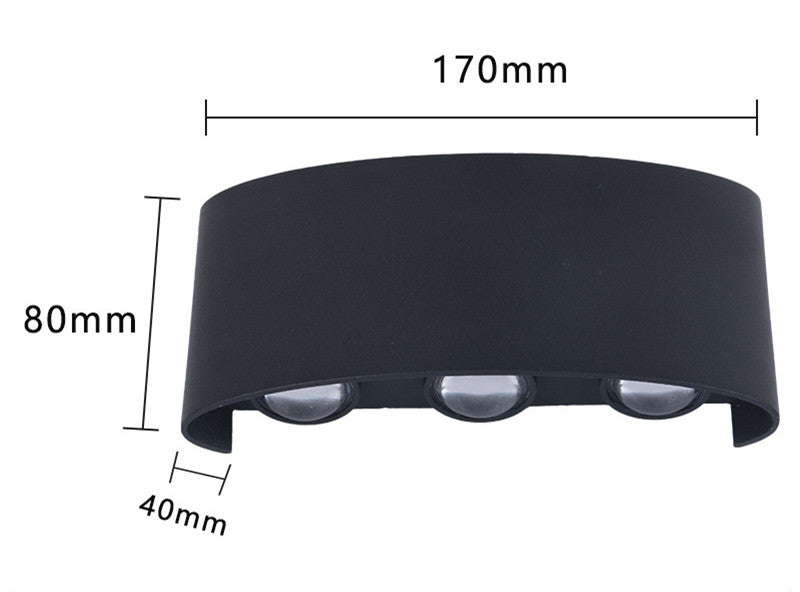 Outdoor Rainproof Led Wall Lamp Outdoor Spotlight Courtyard Bedside Living Room Wall Lamp — view 9