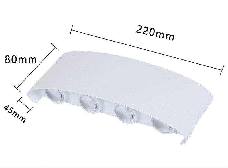 Outdoor Rainproof Led Wall Lamp Outdoor Spotlight Courtyard Bedside Living Room Wall Lamp — view 6