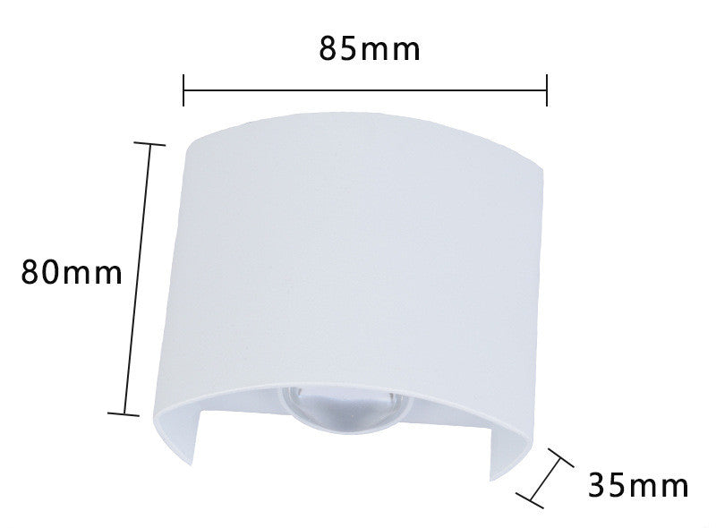Outdoor Rainproof Led Wall Lamp Outdoor Spotlight Courtyard Bedside Living Room Wall Lamp — view 11
