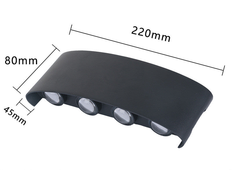 Outdoor Rainproof Led Wall Lamp Outdoor Spotlight Courtyard Bedside Living Room Wall Lamp — view 7