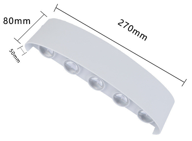 Outdoor Rainproof Led Wall Lamp Outdoor Spotlight Courtyard Bedside Living Room Wall Lamp — view 4