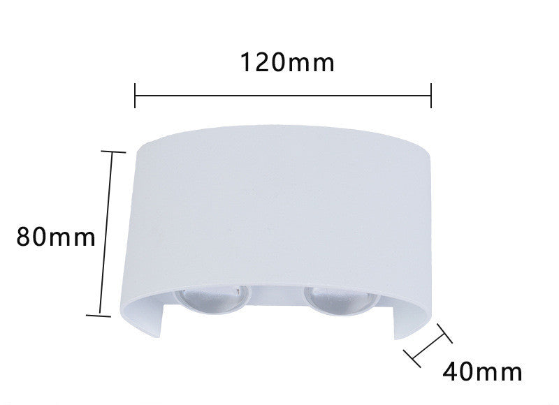 Outdoor Rainproof Led Wall Lamp Outdoor Spotlight Courtyard Bedside Living Room Wall Lamp — view 10