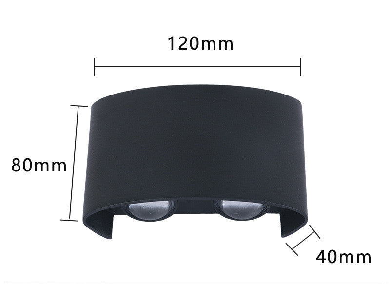 Outdoor Rainproof Led Wall Lamp Outdoor Spotlight Courtyard Bedside Living Room Wall Lamp — view 12