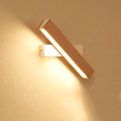 Wooden LED Wall Lamp Modern Adjustable Lighting Bar Restaurant Living Room Porch Wall Lamps Corridor Home Decor — view 7