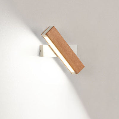 Wooden LED Wall Lamp Modern Adjustable Lighting Bar Restaurant Living Room Porch Wall Lamps Corridor Home Decor — view 4