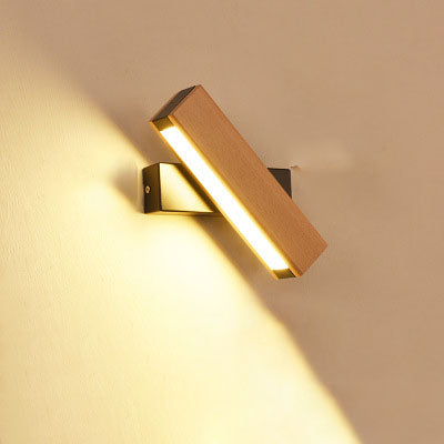 Adjustable Wooden LED Restaurant Wall Lamp