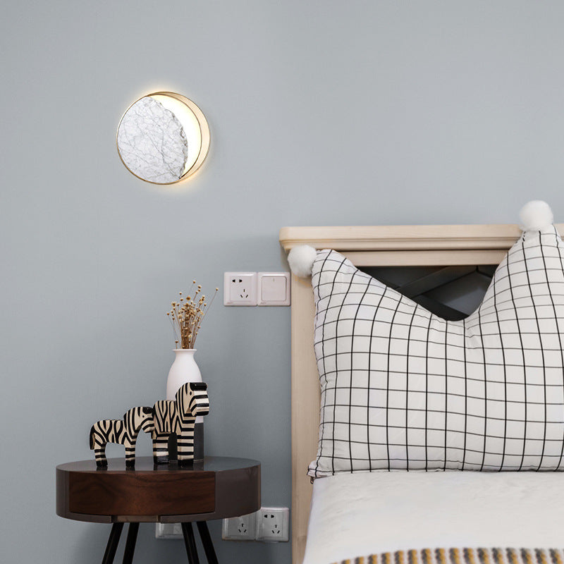 Marble Eclipse LED Wall Sconce for Restaurants — view 5