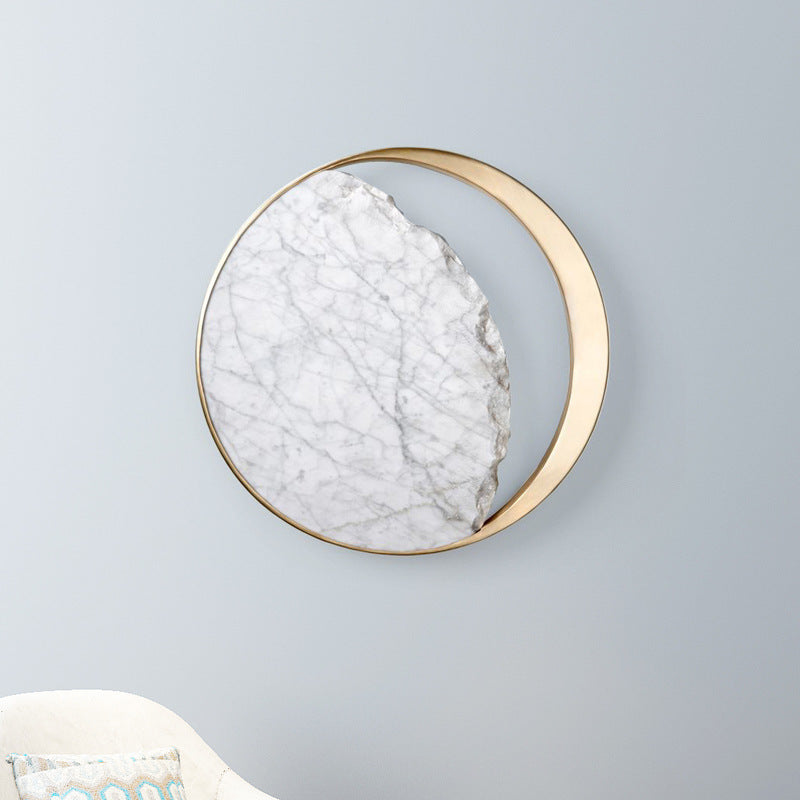 Marble Eclipse LED Wall Sconce for Restaurants — view 1
