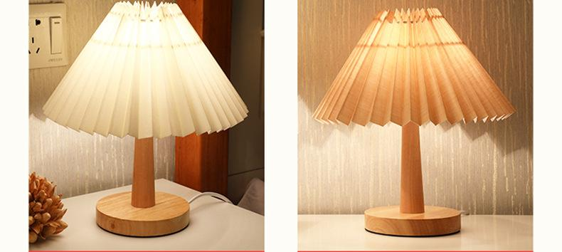USB Pleated Table Lamp for Restaurant Tables — view 4