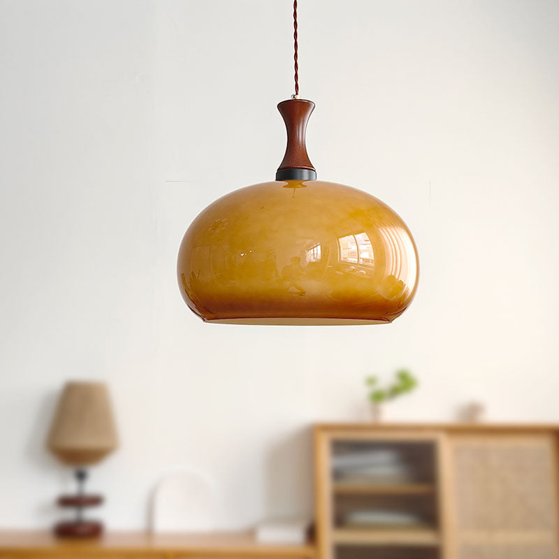 Restaurant Pendant Light Retro Glass Bedroom — view 3