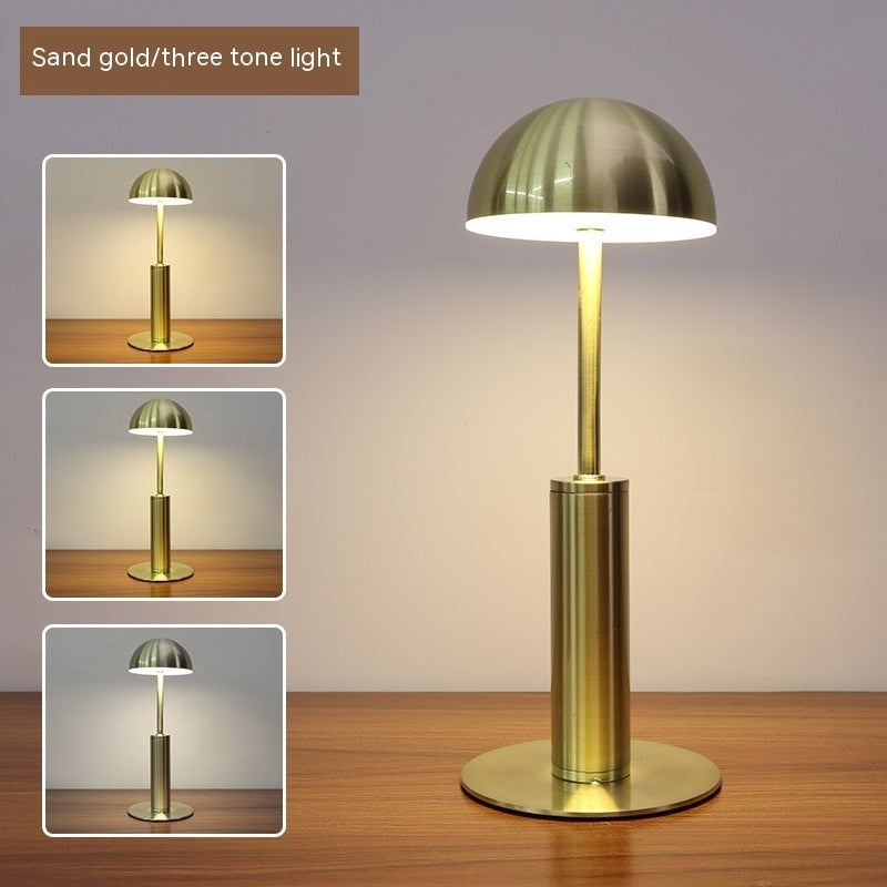 Cross-Border Led Rechargeable Bar Table Lamp Creative Mushroom-shaped Haircut Decorative Lamp Ambience Light Outdoor Restaurant And Cafe Desk Lamp — view 5