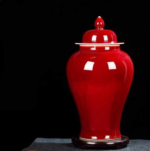 Ceramic Langhong Glazed Vase Large Artistic Ornament For Home Decor — view 4