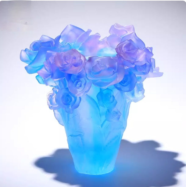 Light-Luxury Rose Arrangement Vase