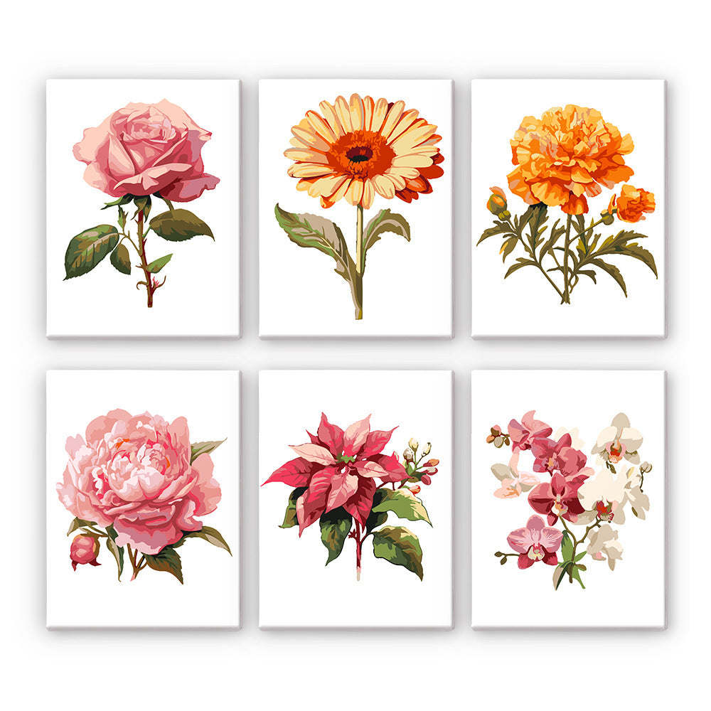 Mini Painting Set 15x20 Framed 6-Piece DIY Digital Oil Painting Kit — view 5