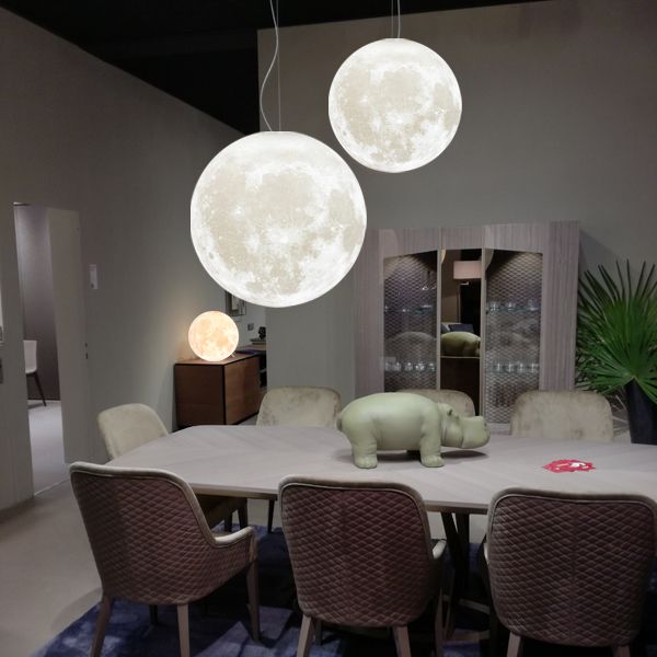 3D Single-Head Chandelier for Restaurant Lounges — view 1