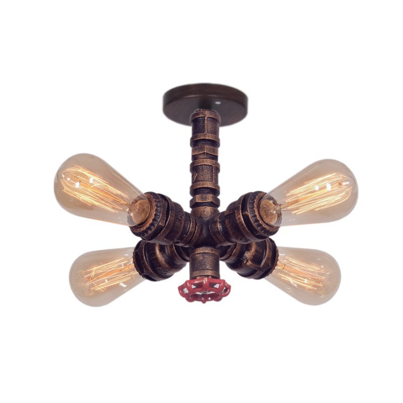Retro Industrial Pipe Light for Restaurant Bars