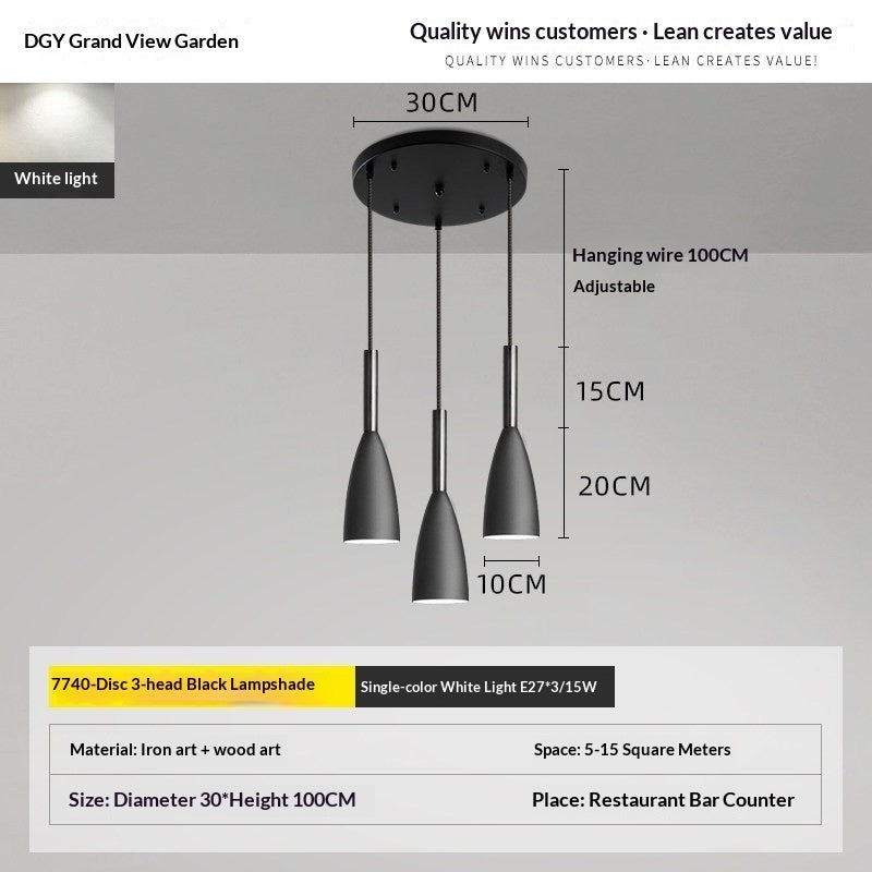 Restaurant Pendant Light, Nordic Modern Minimalist Dining Room Pendant Light — view 6