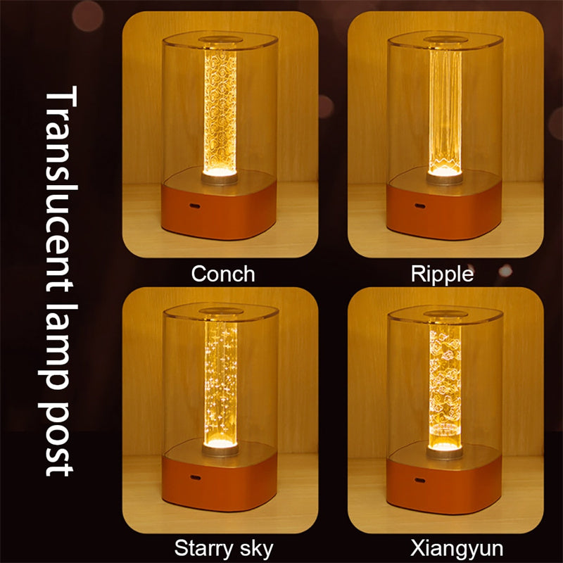 New LED Touch Atmosphere Light USB Charging Eye Protection Bedside Bedroom Lamp Bar Restaurant Garden Decoration Night Light Home Decor — view 7