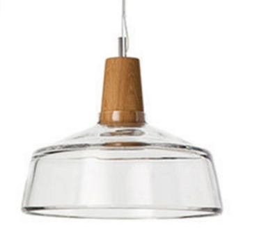 Smoked Glass & Wood Pendant Light for Restaurants and Bars — view 10
